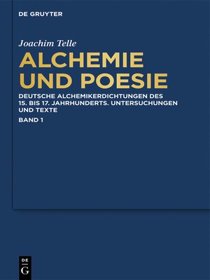 cover image of Alchemie und Poesie